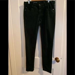 AG The Legging Annie pant in rich green velvet